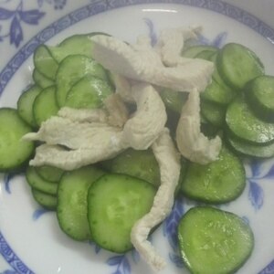 夏さっぱり！鶏とキュウリの甘酢和え